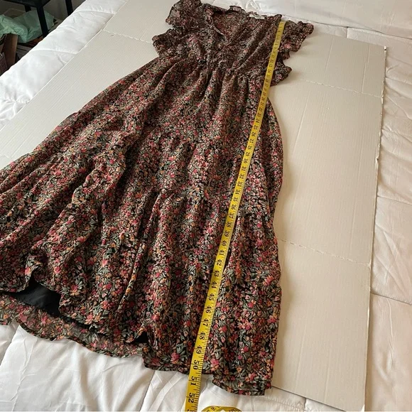 BB Dakota by Steve Madden Sleeveless Multicolor Floral Maxi Dress - Picture 8 of 14